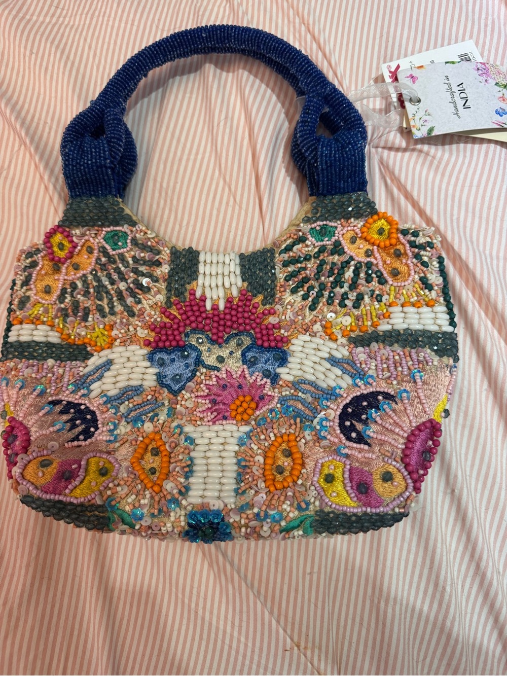 Handcrafted Beaded Multicolor Women’s Tote